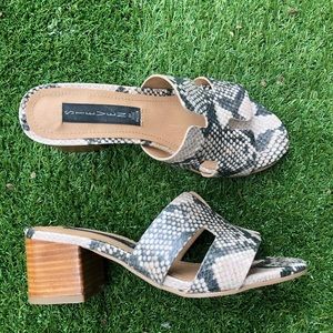 Snakeskin Mules [MOVING SALE]